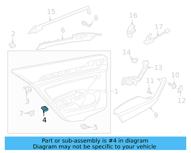 Door Trim Panel Retainer Clip 5G0-868-563 - View 63