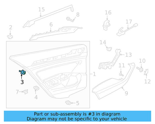 Door Trim Panel Retainer Clip 5G0-868-563 - View 62