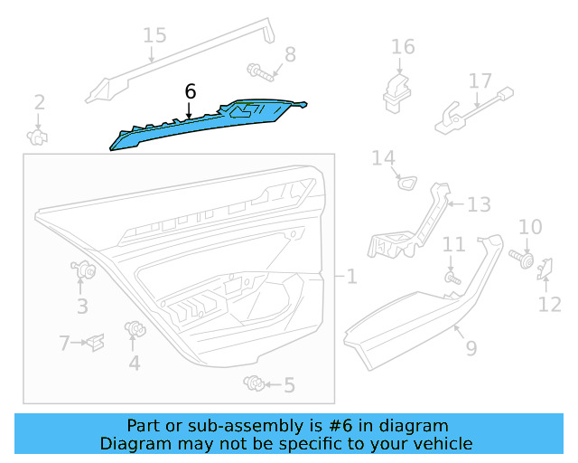 Trim Molding 3G8-867-419-BK-YI2