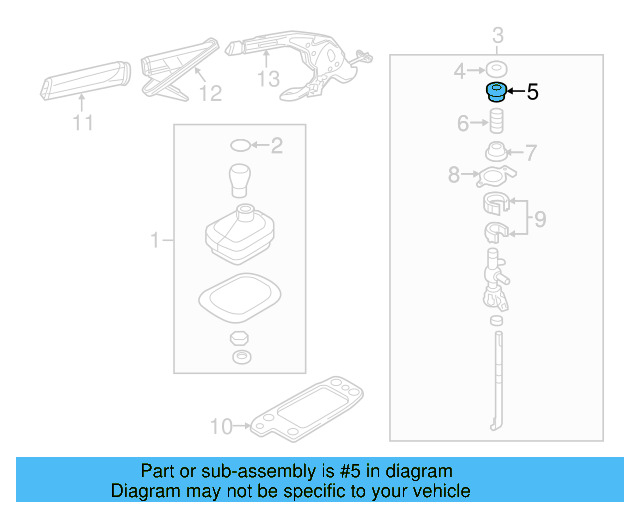 Lever Assembly Upper Bushing 1J0-711-217 - View 26