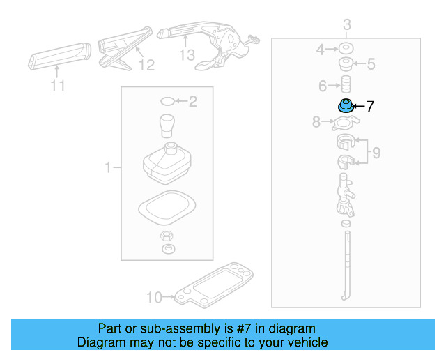 Lever Assembly Lower Bushing 1K0-711-067-C - View 24