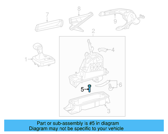 Automatic Transmission Shifter Cable Pin 1K0-713-229 - View 21