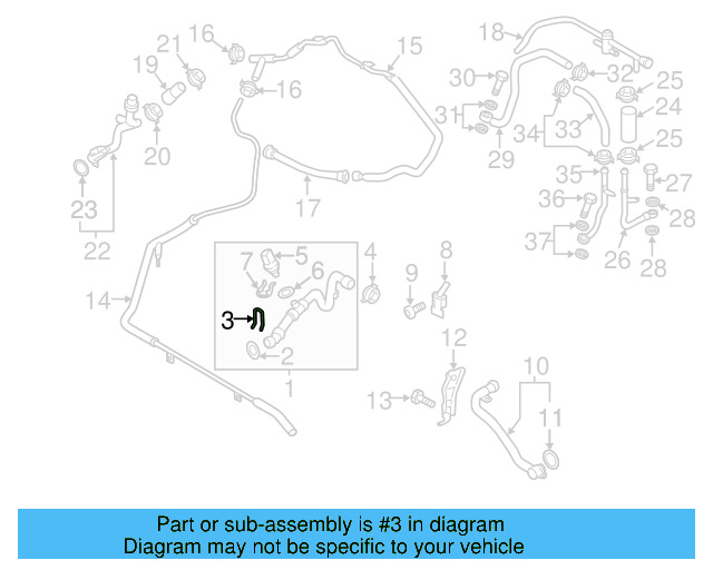 Upper Hose Retainer Spring 4E0-121-142 - View 15