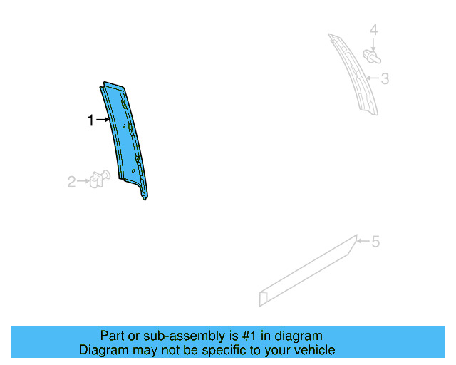 Frame Molding 5GM-839-901-A-041 - View 15