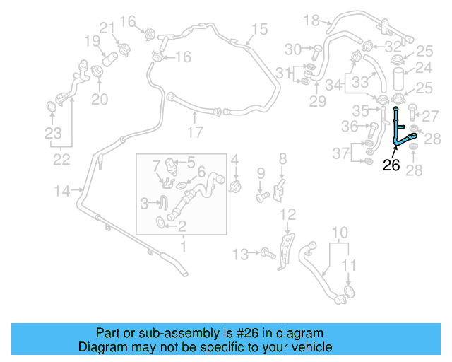 Inlet Tube 059-121-399-K - View 7