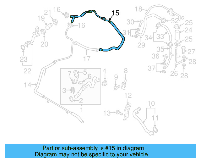 Rear Inlet Tube 059-121-731-D - View 9