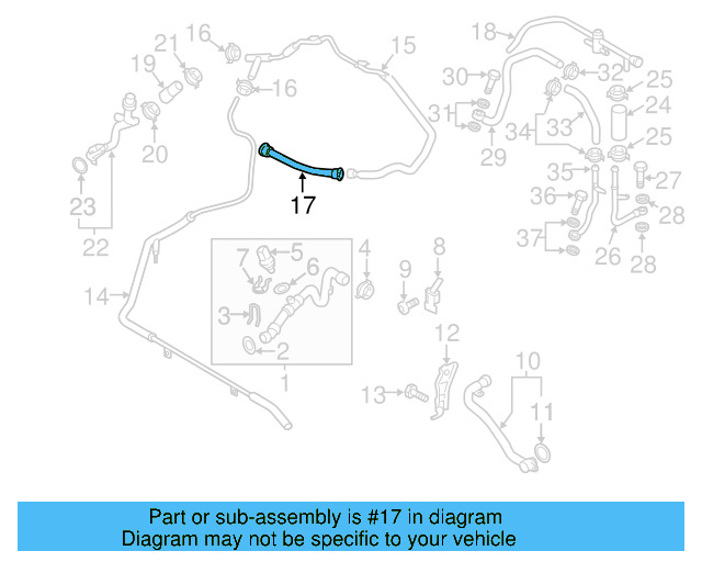 Rear Inlet Tube 059-121-731-D - View 10