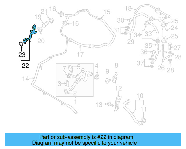 Inlet Pipe 7P0-121-065-M - View 5