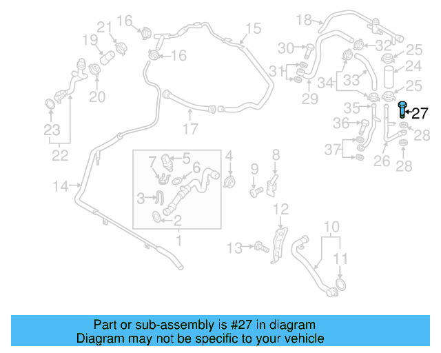 Pressure Pipe Bolt N-910-438-01 - View 5