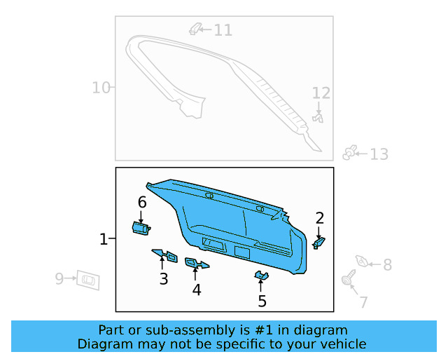 Lower Trim Panel 3G8-867-601-82V - View 4