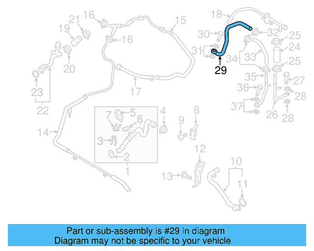 Pressure Hose 059-121-454-H - View 4