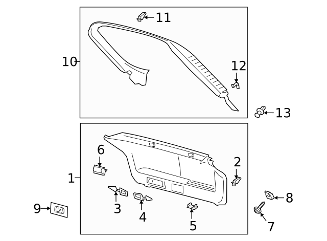 Lower Trim Panel Cap 3G8-867-140-82V