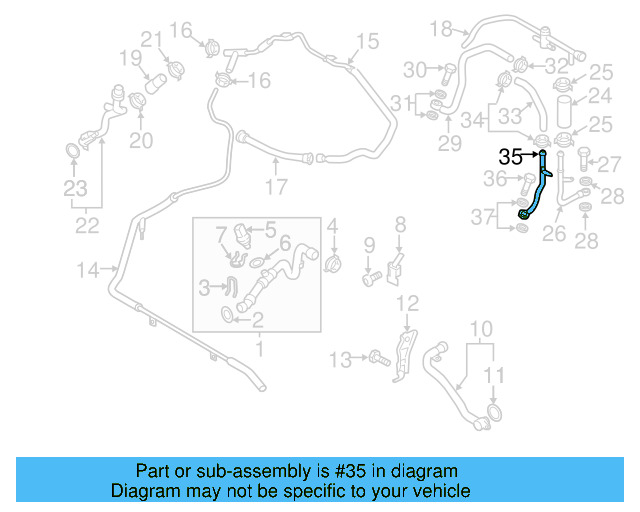 Inlet Tube 059-121-399-K - View 6