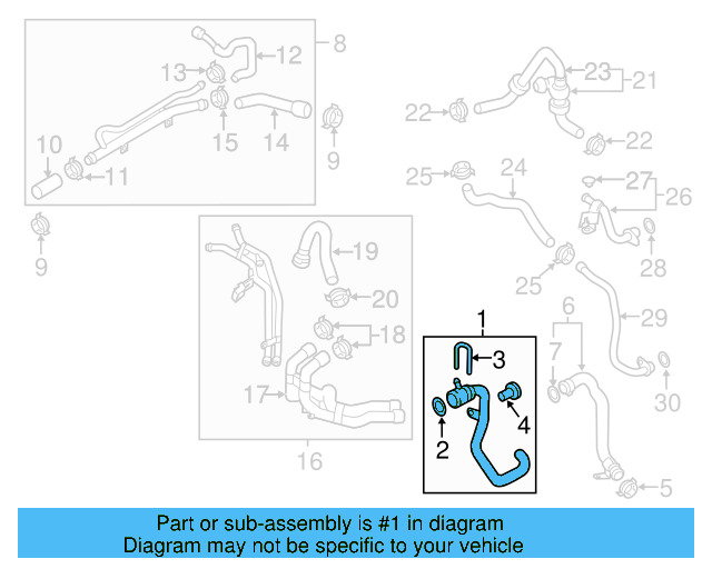 Upper Hose 7P6-122-101-K - View 7