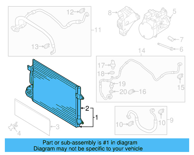 A/C Condenser 5C0-816-411 - View 22