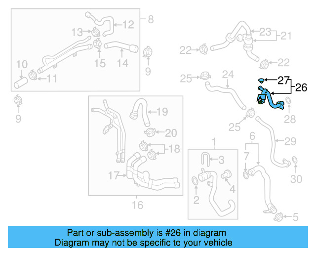 Inlet Pipe 7P0-121-065-M - View 6