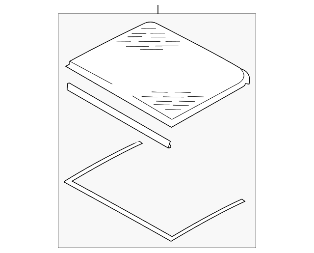 Rear Glass 7P0-877-056-D-9B9 - View 2