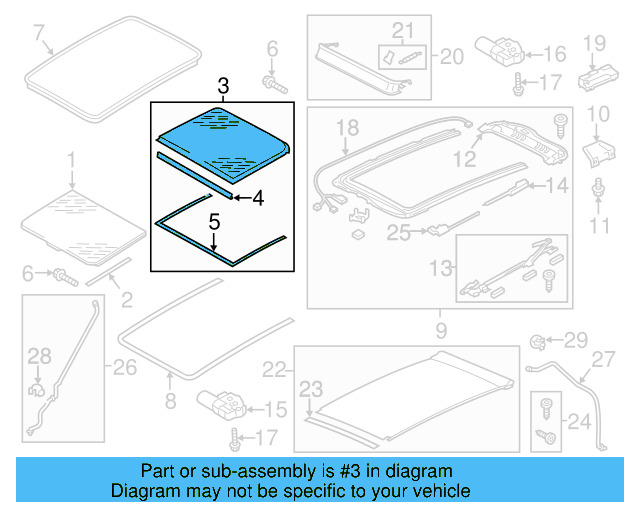 Rear Glass 7P0-877-056-D-9B9 - View 4