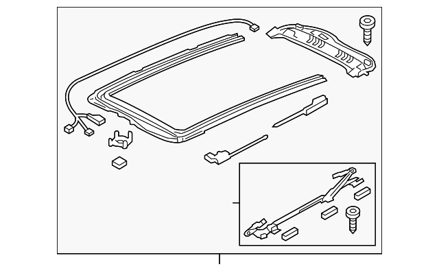 Sunroof Frame 7P0-877-049-C - View 4