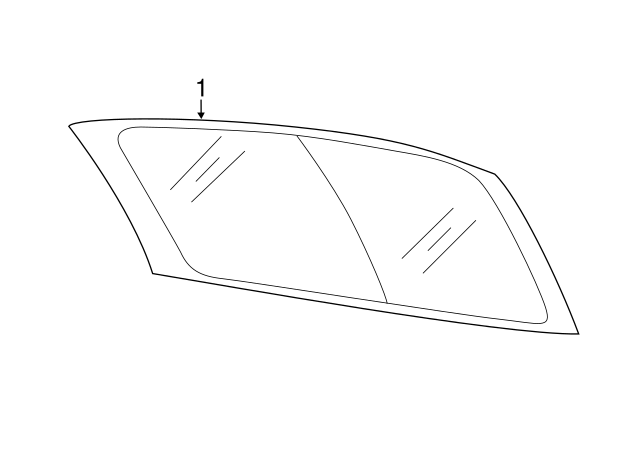 Lift Gate Glass 5C5-845-051-F - View 4