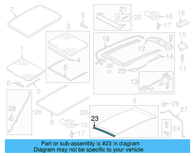 Sunshade Repair Kit 7P0-898-921 - View 6