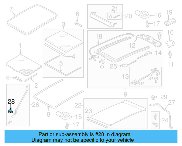 Drain Hose Front Bracket 8R0-877-244 - View 5