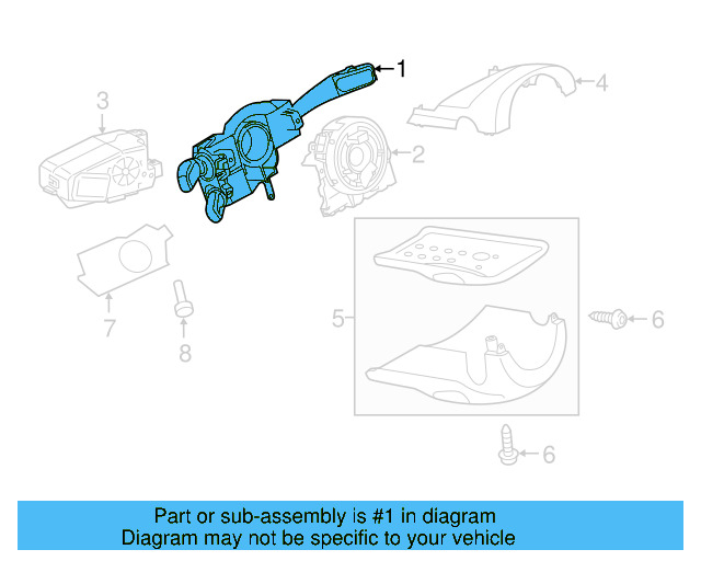 Combination Switch 7P6953502A - View 5