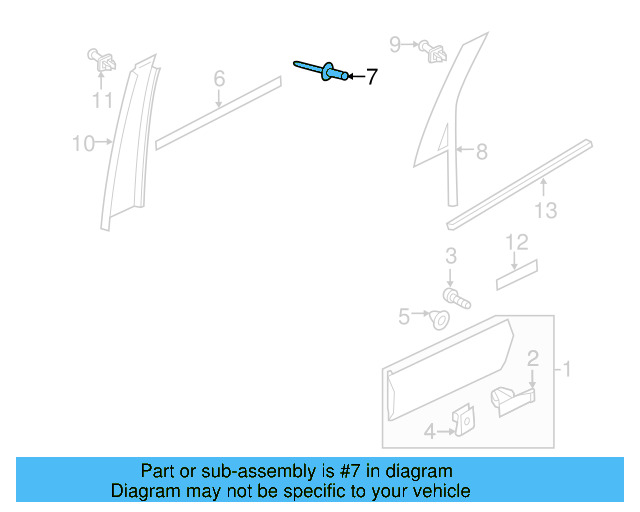 Molding Grommet 1H0-853-586 - View 9