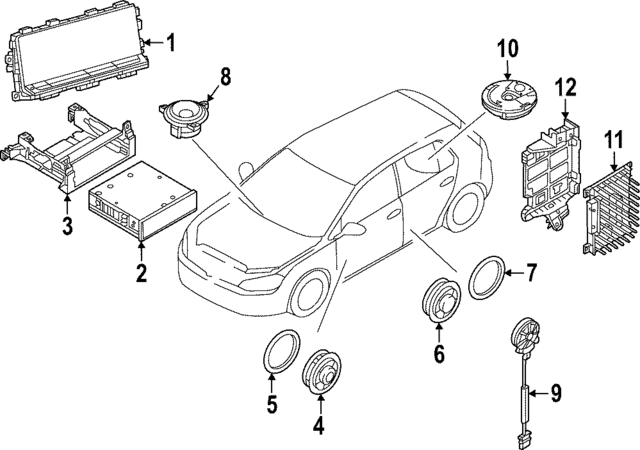 Front Dr Speaker Gasket 5H0-971-798