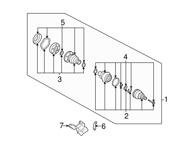 Cv Joint Kit 3D0-598-103 - View 2