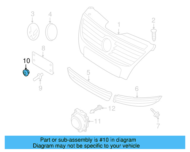 License Bracket Nut N-902-184-03 - View 4