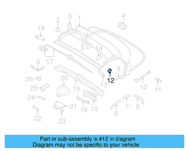 Strut Bumper 1Y0-871-129 - View 3
