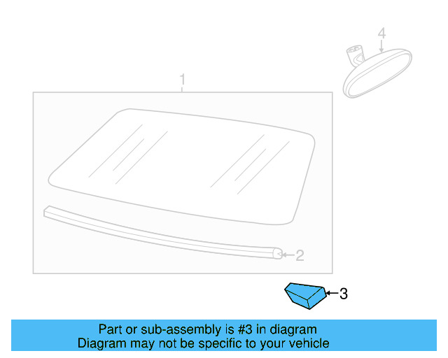 Mirror Support Spacer 443-845-631-A - View 20