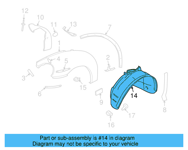 Upper Bracket 1C0-821-228-G - View 8