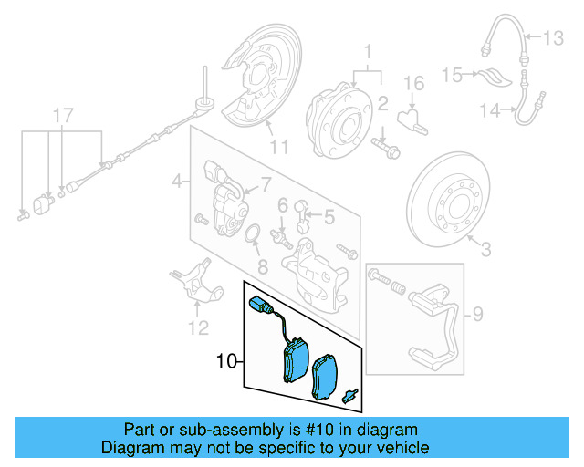 Brake Lining 3C0-698-451-G - View 7