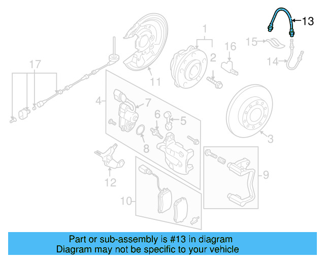 ABS Sensor Wire 3C0-927-904-AA - View 9
