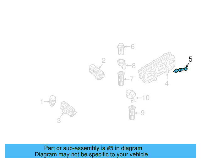 Heater Control Rivet 3G0-807-300 - View 6