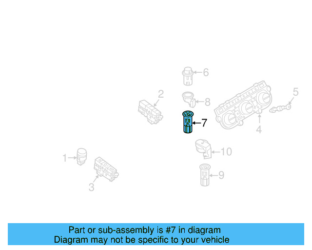 12 Volt Accessory Power Outlet 1J0-919-309 - View 20