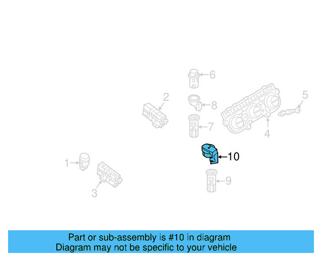Power Outlet Cap 1K0-919-341-J-9B9 - View 17