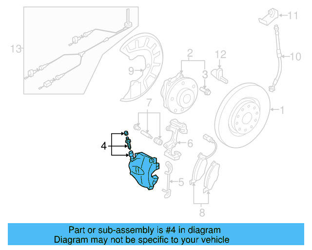 Caliper 1K0-615-123-E - View 42