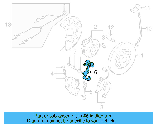 Caliper Mount 3C0-615-125-A - View 44