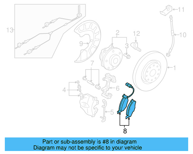 Brake Lining Front 3C0-698-151-K - View 30