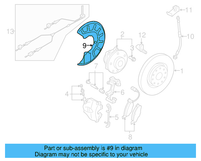 Splash Shield 1K0-615-312-F - View 11
