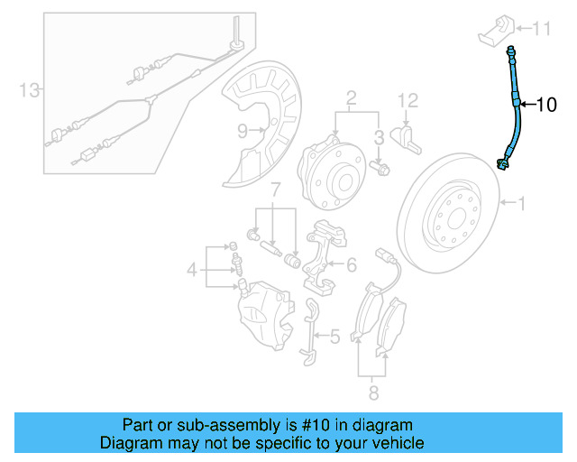 Brake Hose 3AA-611-701-A - View 8