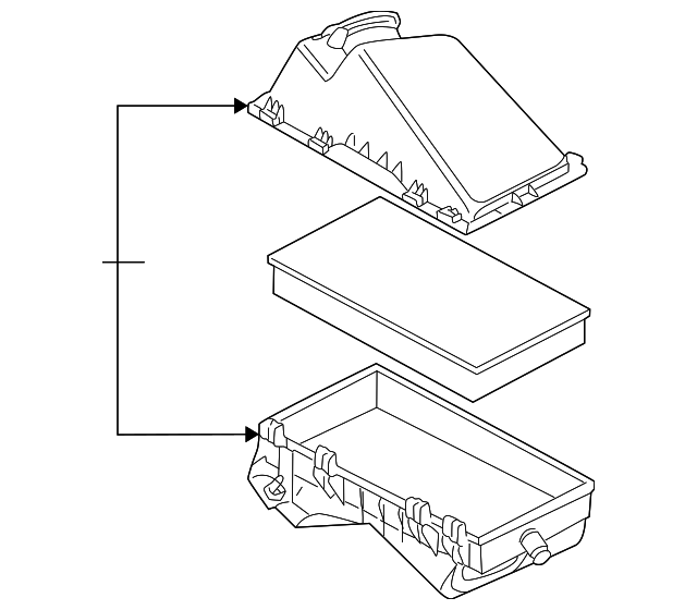 Air Cleaner Assembly 8L0-133-837-B - View 2