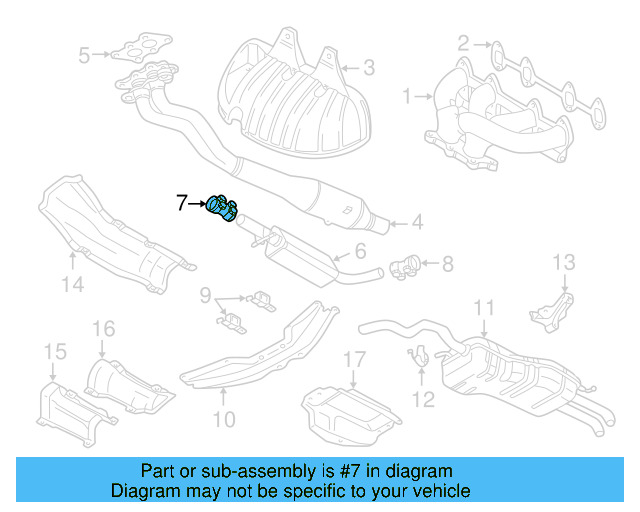 Front Muffler Clamp 357-253-141-A - View 5