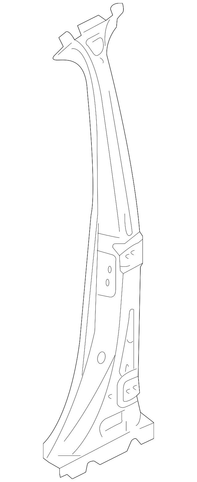 Center Pillar Reinforced 7P0-809-607-A - View 2