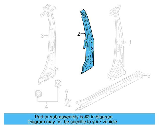Inner Reinforced 7P0-810-615-A - View 2