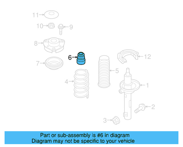 Strut Bumper 5QF-412-303 - View 5