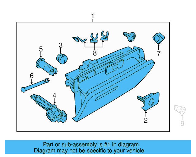 Glove Box Assembly 5C1-857-097-G-PX7 - View 5
